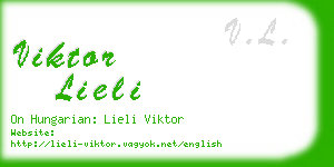 viktor lieli business card